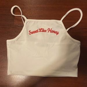Sweet Like Honey Crop Tank Top
